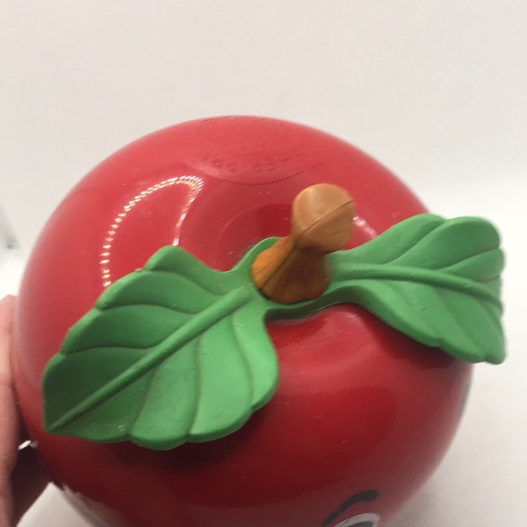 Vintage Fisher Price Happy Apple Roly Poly Infant Baby Chime Toy Big Apple - Picture 5 of 7
